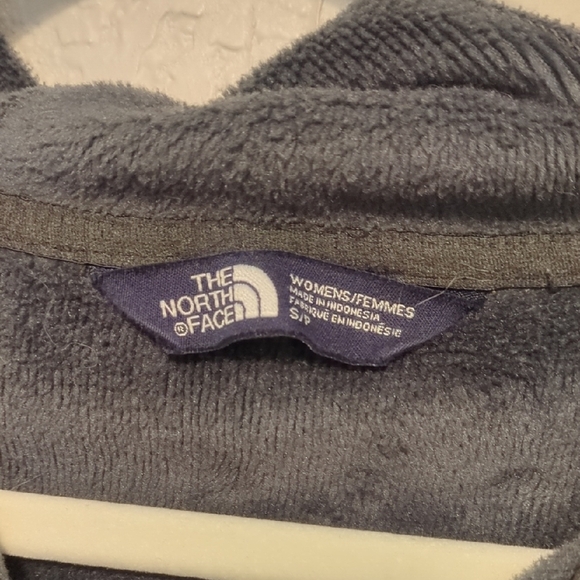 The North Face charcoal zip-up hooded long sleeve oversized jacket - Picture 3 of 7